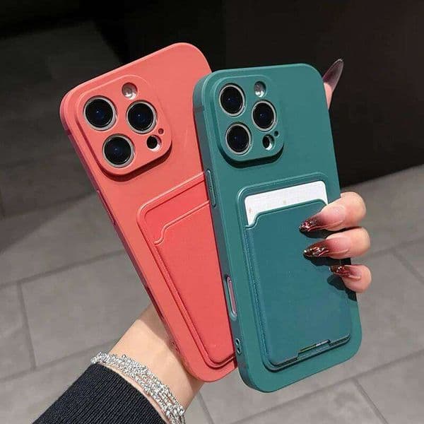 Luxury Liquid Silicone Wallet Card Slot Bag Holder Phone Case For iPhone 17 16 15 14 Plus 13 12 11 Pro Max XR X S 7 8 Back Cover 26H0505