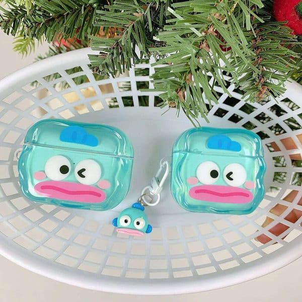 Funny Ugly Fish Design With Hangyodon Jelly Shell Style Earphone Case For AirPods 4/3/2/1 Pro 3 2 1 TPU Cover 26W0505