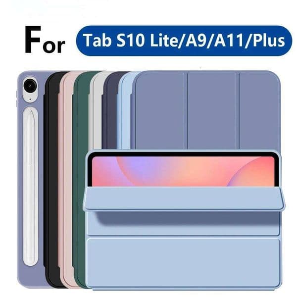 Flip Stand Case for Galaxy Tab A9 Plus 2023/ A11 Plus/A9/A11/S10 FE/S10 Lite With Auto Wake/Sleep,Soft Synthetic Leather 26Y0505