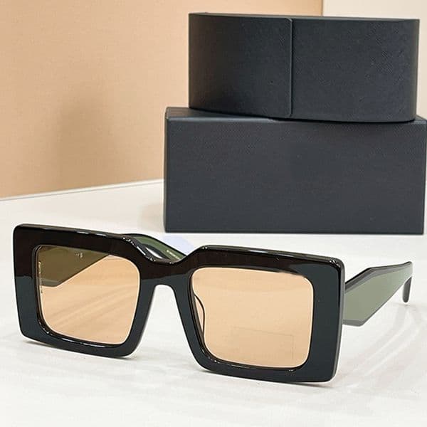 PRD01SF Womens oversized rectangular sunglasses high quality acetate full frame rectangular glasses mens womens outdoor leisure travel sunglasses UV protection