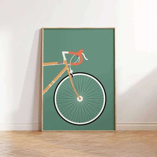Bicycle Lover Gift Cyclist Minimalist Wall Art Print Canvas Painting Posters for Living Room Modern Home Decor 26H0505