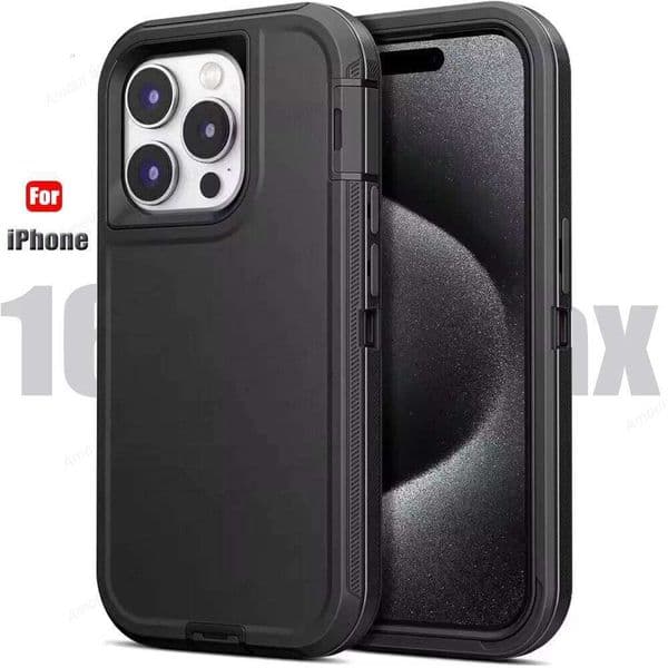 3in1 Defend Phone Case For iPhone 16 17 16E 15 14 Plus 13 12 11 Pro Max Mini Heavy Duty Shockproof Hybrid Armor Cover 26L0505