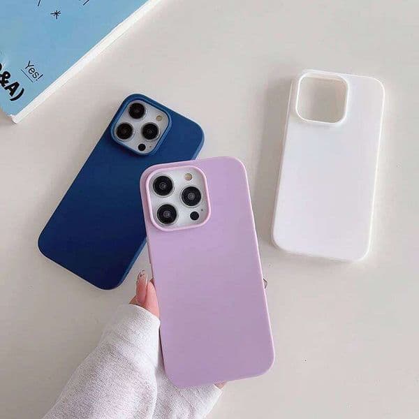 Luxury Candy Color Silicone Soft Case For iPhone 16 15 14 13 12 Pro Max Plus Mini 16+ Matte Ultra Thin Cover Frosted Shell Slim 26H0505