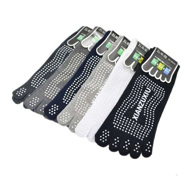 Men Pilates Breathable Non-Slip Massage Yoga Cotton YOGA Sports Five-finger Socks 5 toe socks 26W0505