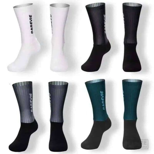 High DAREVIE Cycling Socks Aero Speed Sock Pro Sports For Men Anti-slip Breathable Athletic Moisture Control 26W0505
