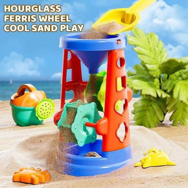 31PC Beach Toys Set Sand-digging Tools Sand Molds Build Sandcastles Kids Shovels Carts Buckets Outdoor Indoor Water Play Game X260504