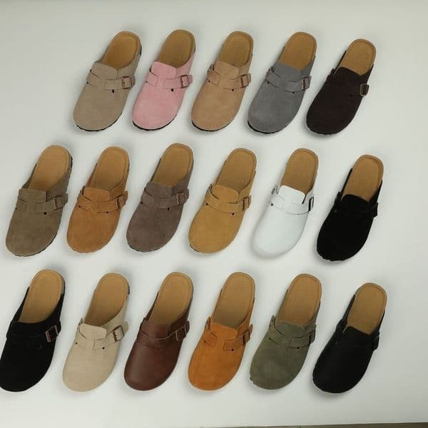 B Designer Shoes Clogs Sandals Clog Slippers Cork Flat High Quality Outdoors Footbed Eva Suede Genuine Leather Slide Women Men Casual Trainers Flip Flops Size 35-46