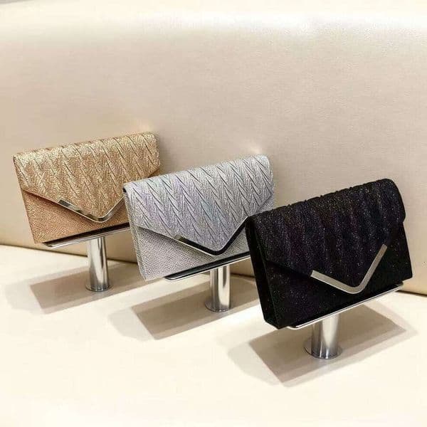 TAURUSCIAGA New Crossbody Women's Clutch, Light Luxury Sequin Pleated Evening Bag, Fashion Party Banquet Handbag