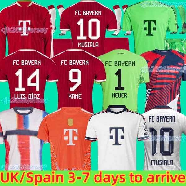 KANE Luis Diaz soccer jerseys 25 26 27 N.Jackson OLISE SANE 2026 2027 muller Oktoberfest football shirt MUSIALA GNABRY BAYERNS home third away men kids kits KIMMICH