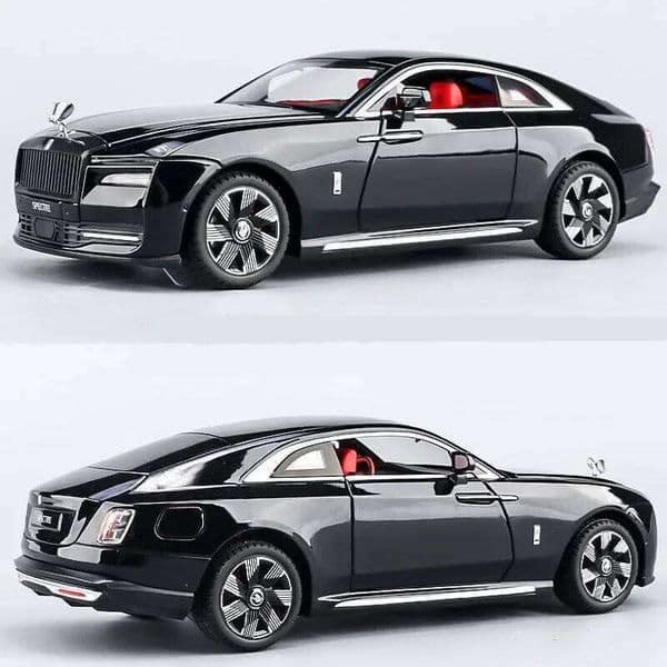 1:24 Rolls Royces Spectre Alloy Luxy New Energy Diecasts & Toy Vehicle Metal Charging Car Model Sound Light Kids Gifts 26Y0504