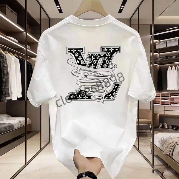Designer mens T-shirts mens and womens shirts fashionable chest letter print casual summer short-sleeved mens tops louise lvs louisd