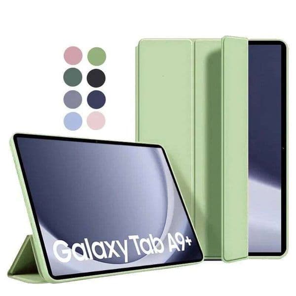 For S10 S9 S8 S7 FE 12.4 S6 Silicon Leather Cover for Galaxy Tab A7 Lite A8 A9 Plus Tablet Case 26Y0505