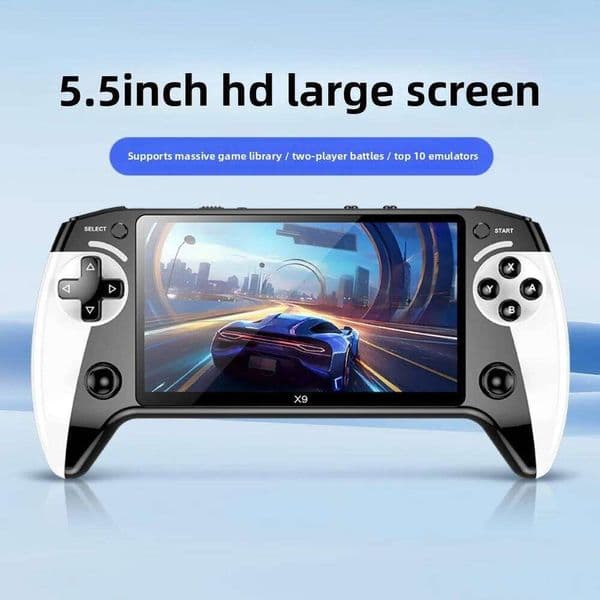 X9 Retro Handheld Console, Saker Game Console 5.5-Inch HD IPS Screen, 20000+ Classic Games,TV Connection,Expandable Storage S260504