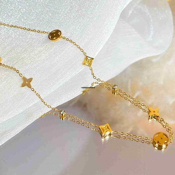 Louisovuitton lvs Womens Necklace Pendant Designer bracelet Elegant bracelet Necklaces High Quality Wedding Jewellery Letters Jewelry Party Gift Necklace Chain