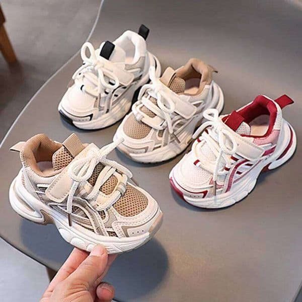 Kids Mesh Breathable Sports Shoe Lightweight Versatile Infant Boys Girls Baby Casual Spring Autumn Children Running Shoes 26Y0505