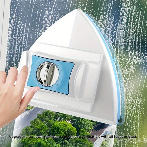 Adjustable Magnetic Double Window Glass Wiper Glider Washing Brush Equipment Cleaning Tools for HighRise 260429
