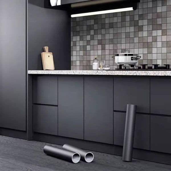 Matte Cabinet Film Kitchen Waterproof Solid Color Self Adhesive Thicken Vinyl Wallpapers Bedroom Home Decor Wall Stickers