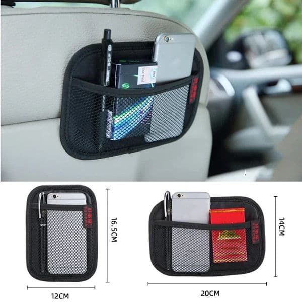 Car Storage Bag Oxford Fabric Mesh Nets Auto Organizer Car Door Dashboard Seat Back Net Pocket Car Interior Stowing Tidying Kit 260430