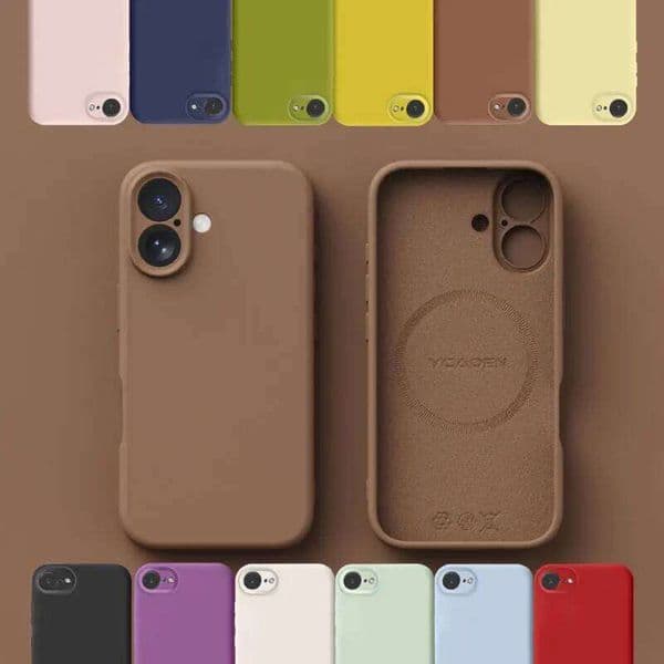 16E Liquid Silicone Case Solid Colour Matte Soft Bumper Phone Cover for iPhone Plus 16 Pro Max Cases 26L0505
