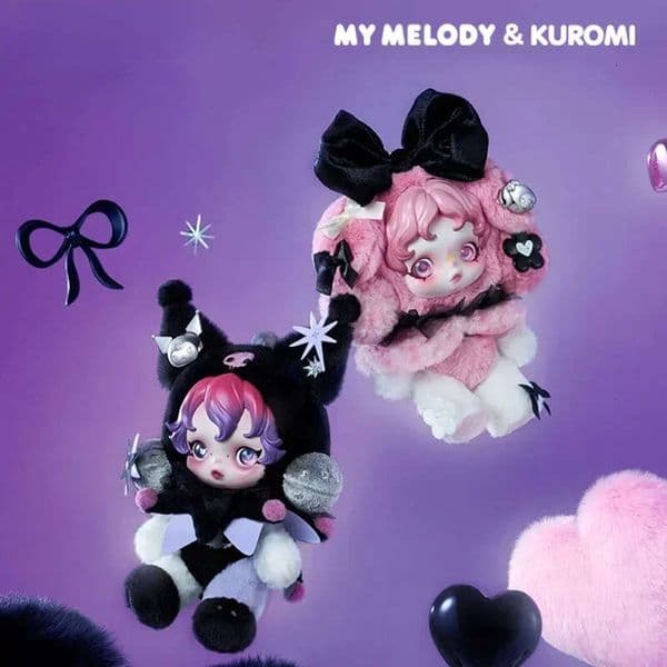 S X Melody Coolomi Plush Toy Pendant Series Blind Box Toys Doll Anime Figure Desktop Ornaments Cute Gift QIAOWANTONG