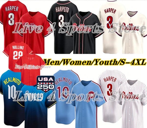 Trea Turner PHILLy Jerseys Harper Kyle Schwarber Adolis Garcia Alec Bohm Brandon Marsh Justin Crawford Aaron Nola Cristopher Sanchez Bryson Stott PHILLIe Realmuto