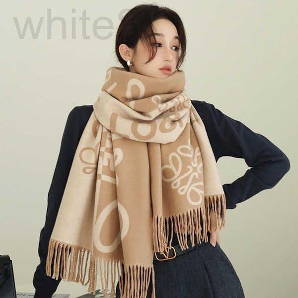 Designer Women's Jackets cashmere scarf with LO long tassels for winter spring and autumn warm lightweight 13HN