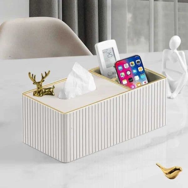 Modern and Luxurious Tissue Box Cover for Living Room Coffee Table and DesktopJ260506