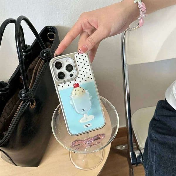 Summer Wave Point Blue Phone Case for 17 16e 16 15 14 13 12 11 Air Pro Max X XR XSMAX 8 7 Plus Luxury Clear Back Cover 26Y0506
