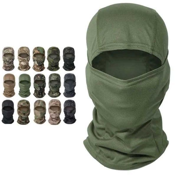 Camouflage Balaclava Hat Cycling Full Face Mask Outdoor Sports Hunting Hiking Ski Mask Motorcycle Helmet Inner Quick Drying HatT260506