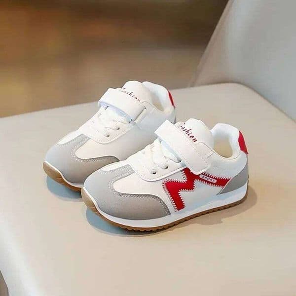 2026New Spring Kid's PU Leather Waterproof Outdoor Tennis Teenager Girl's Sneakers Kids Sport Shoes 26H0506