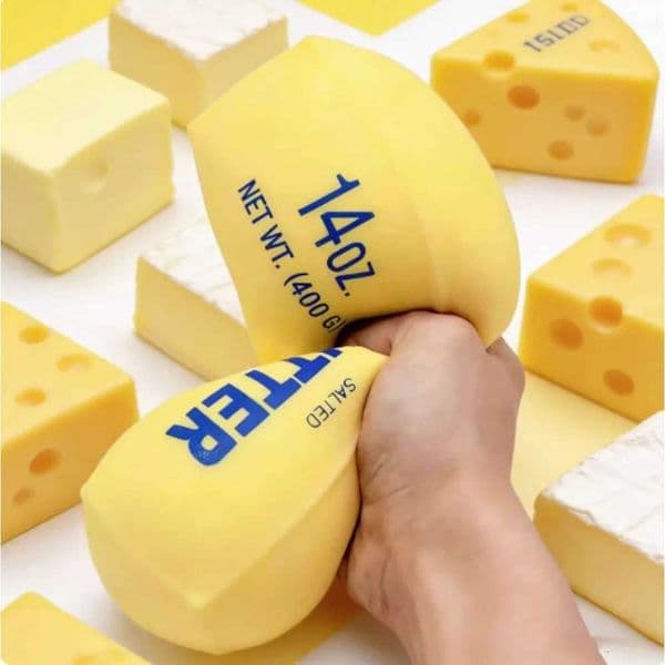 26ss Butter Stick Milk Strip Squishy Toy Slow Rebound Soft Squeeze Stress Relief Toy
