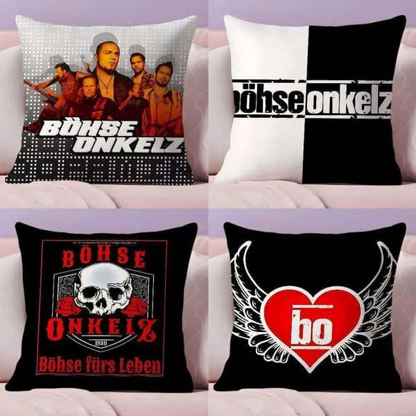 Band B-Bohse O-Onkelz Pillow Case Ultra Soft Skin Friendly Fabric Cloud Like Comfort & Concealed Zipper 26W0506