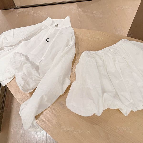 Luxury Women White Jacket Skirt Outfit Zipper Up Stand Collar Coat Summer Casual Daily Street Style Outwear