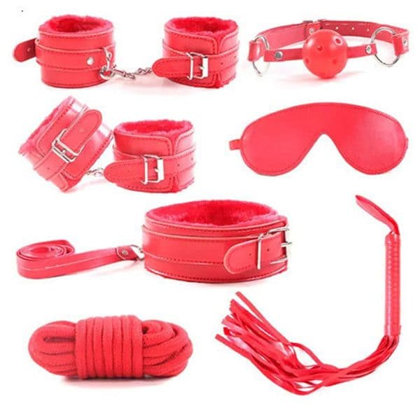 2026 New Adult Toys 7 Pcs/Set Nylon Tying Erotic Toys For Adults Hands Nipple adult toys Clamps Whip + Mouth Gag+ Sex Mask +Bdsm Bondage Set S19706 Shippin