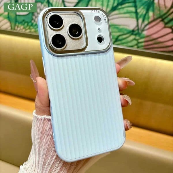 Luxury Liquid Silicone 3D Stripes Pattern Phone Case For iPhone 17 Pro Max 16 15 16 Pro Candy Color Shockproof Protection CoverT260506