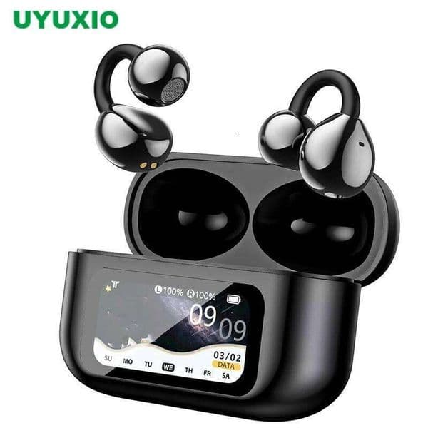 UYUXIO Real Time Translation Wireless Earbuds with 150 OWS LCD Touch Screen Earphone AI Language Headphone 26W0506
