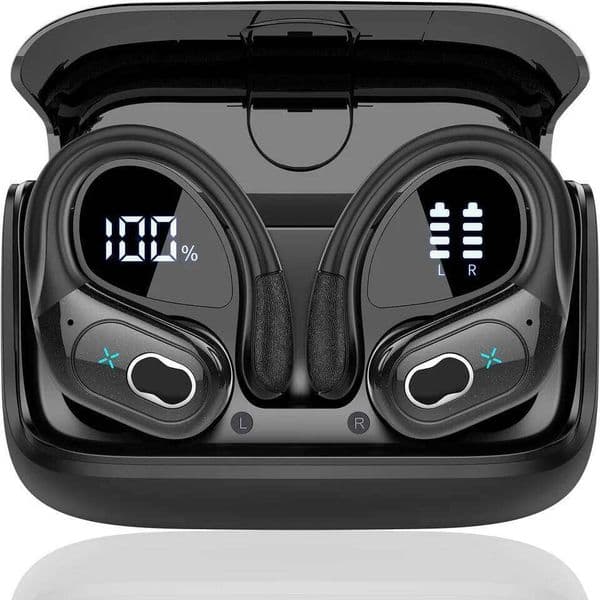 TWS Sports Earbuds BT 5.4 HIFI Bass Wireless Headphones LED Touch Hands-free Earphone Noise Cancelling Waterproof Headset 26W0506