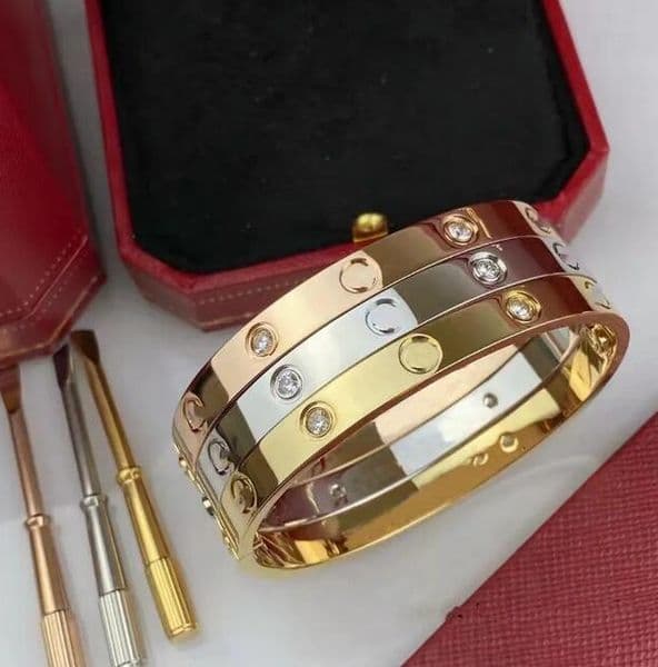 Designer Bracelet 18K Gold Couple High Quality Bangle Men Women Couple Gift Mothers Day Jewellery with Screwdriver Gift Ornaments Wholesale Accessories