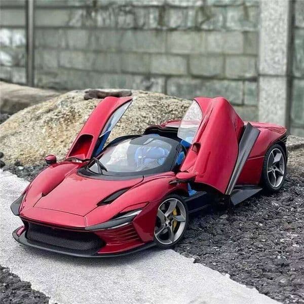 1:24 SP3 Daytona Alloy Sports Diecasts Metal Racing Vehicles Car Model Simulation Sound Light Collection Kids Toy Gift 26Y0505