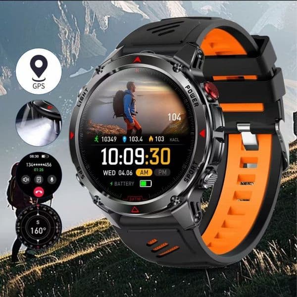 New GPS Smartwatch: Outdoor Sports Watch with Compass, Altimeter, Barometer, and 30m Water Resistance