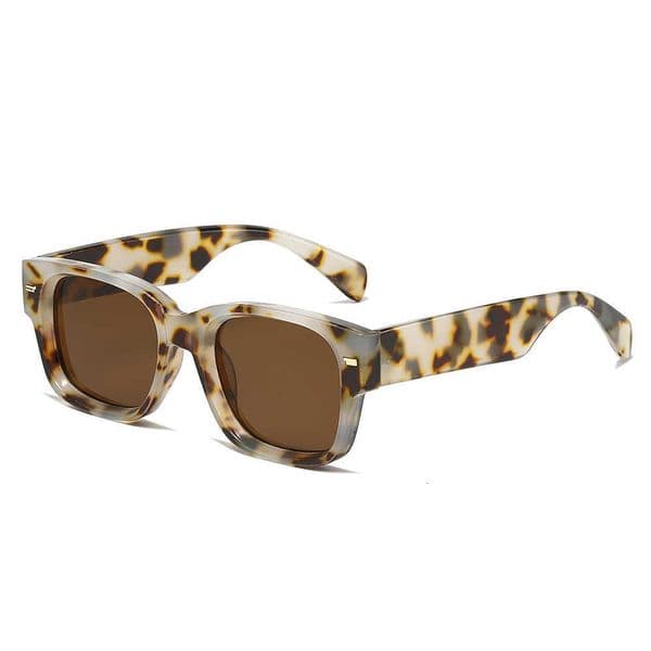 Small Frame Personality Polygonal Rivet Sunglasses Ins Jelly Color Simple Outfit Sunglasses Trendy T260403