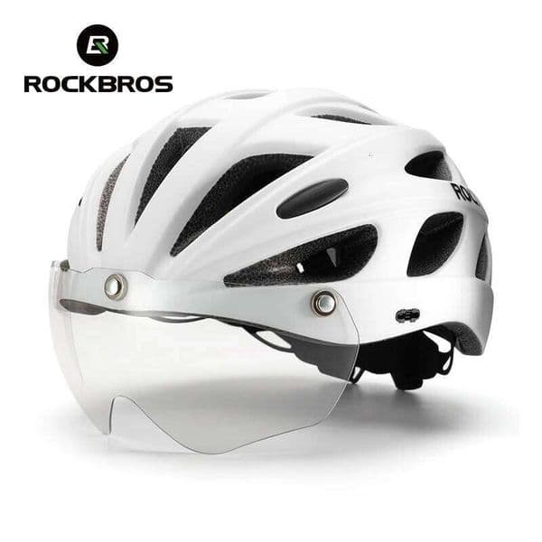 ROCKBROS Bike MTB Road Cycling Lightweight Breathable Integrally-molded Bicycle Helmet with Photochromic Goggles 26W0506