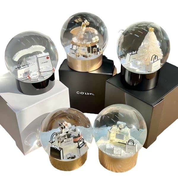 2026 New LED Snow Globes: Decorative Crystal Ball With Fashion Letters & Gift Box - Ideal Holiday Decor Free Shipping