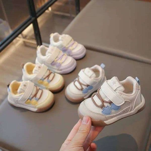 2026New PU Leather Toddler Sport For Children Ergonomics Cute Baby Boy's Girl's Running Shoes Trend Fashion Kid's Sneakers 26H0506