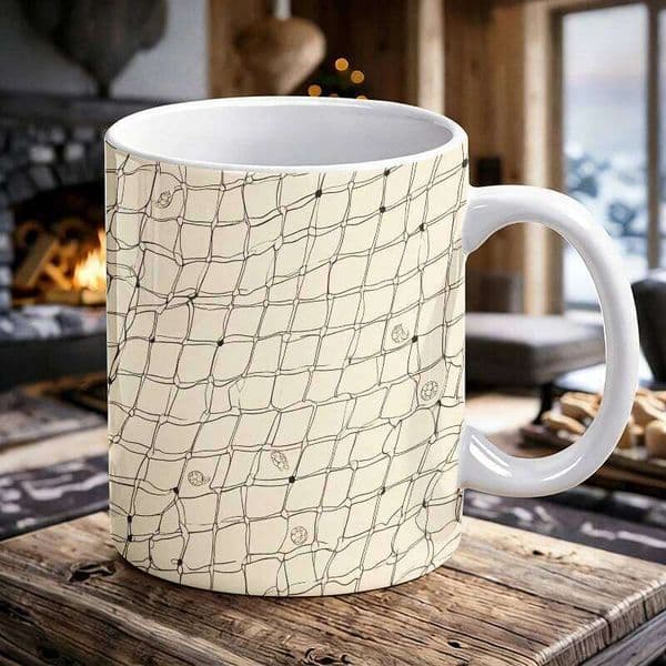 Elegant Key Button Patterned Textured Printed Fabric Mug with a bottle opener function of 2026 Major Football Event 26L0506