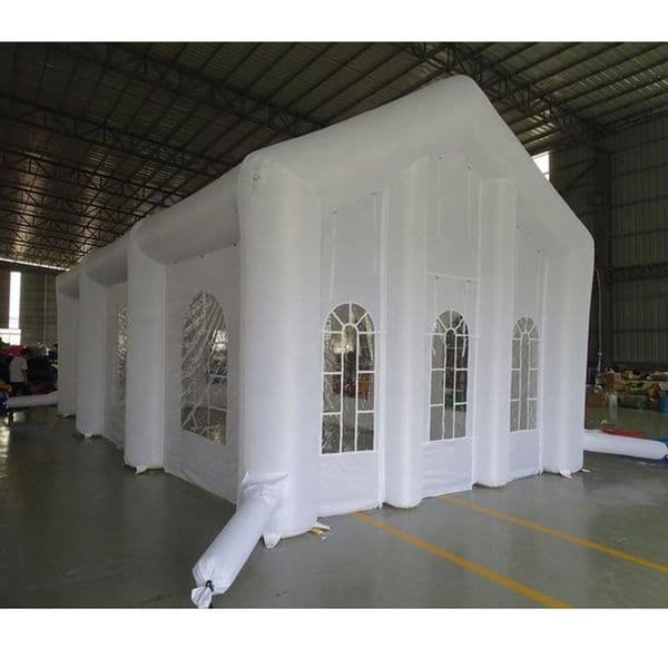 10x10x5mH (33x33x16.4ft) Outdoor Inflatable Wedding House Inflatables White Event party Tent For Sale Portable Inflated Church