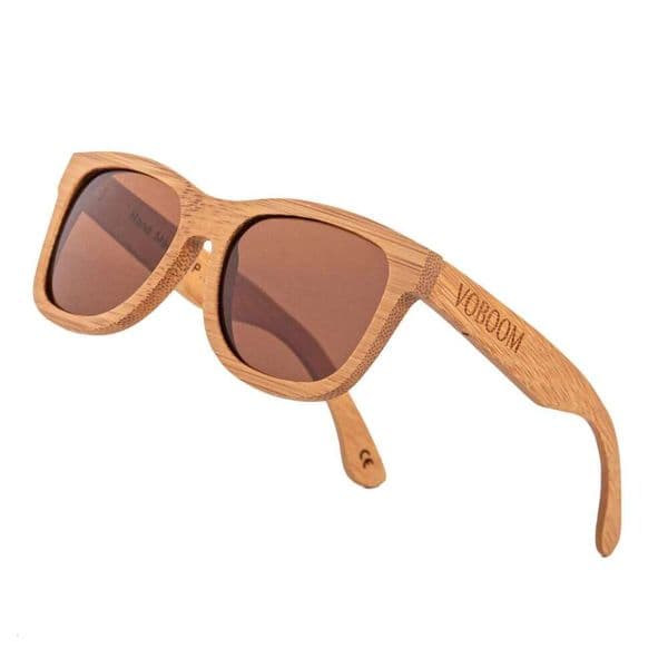 VOBOOM Men Wood Sunglasses Women Bamboo For Polarized Sun Glasses Handmade Colorful Eyewear Mirror Shades 26W0505