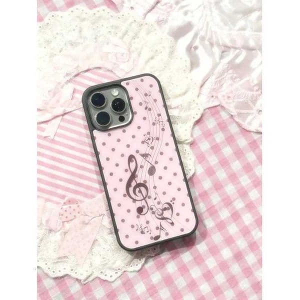 Ins Musical Note Wave Point Phone Case For iPhone 17Air 16 E Pro Max Plus 15 14 13 12 11 XS XR MINI Shockproof Y2K Bumper CoverT260506