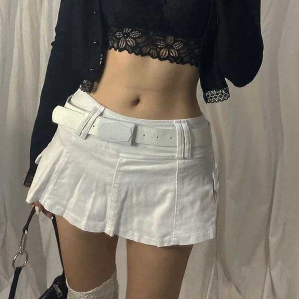 Summer Solid Color Personality Street Spicy Girl Style European American Cross-border Womens Clothing Denim Skirt Short SkirtT2600506