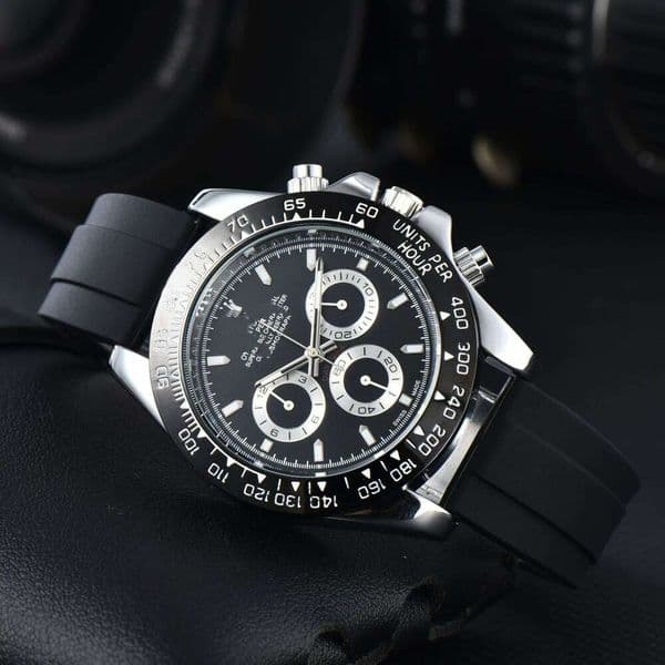 2023 Foreign Trade Independent Site Best-Selling Men's Silicone Strap Quartz 6-Function Watch